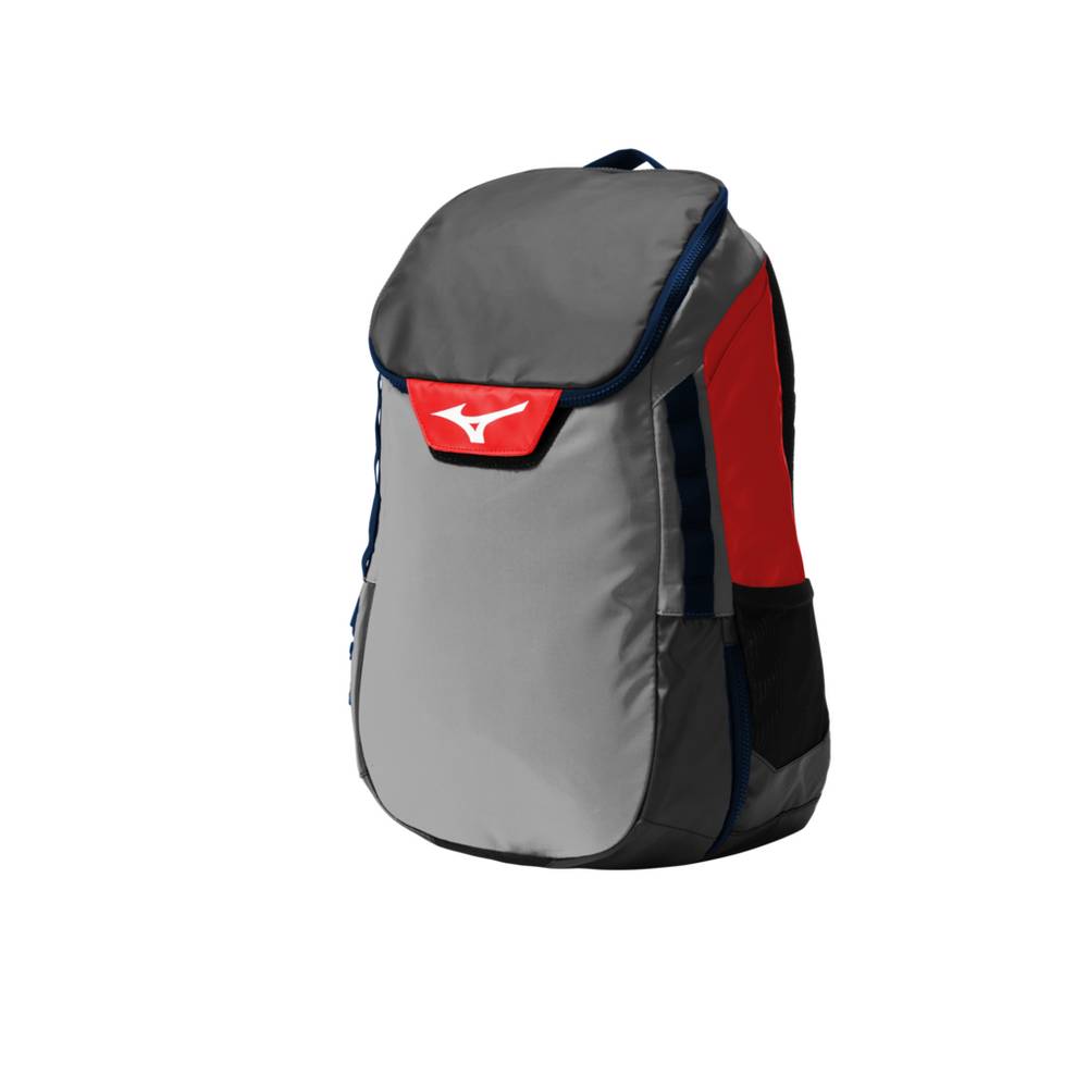 Mochila Mizuno Crossover X Hombre Azul Marino/Rojas Ofertas MIHW-94036